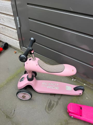 Roze Scoot and Ride step/loopfiets - Gebruikt, maar veel ple