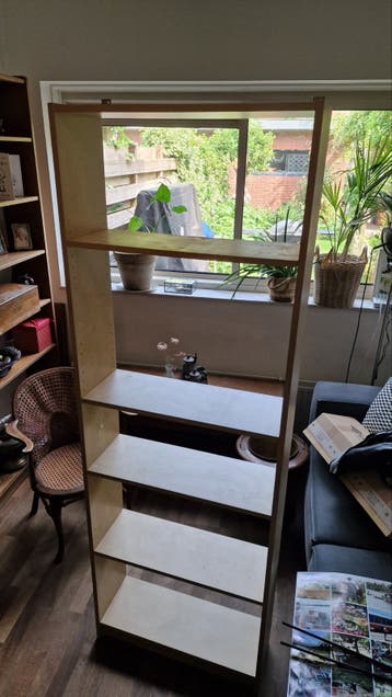 Boekenkastje met 5 planken - Licht hout