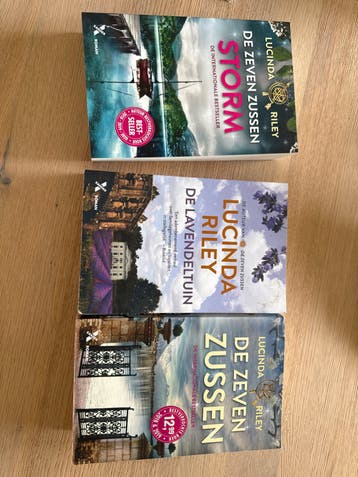 Boeken Lucinda Riley: De Zeven Zussen, Storm, Lavendeltuin