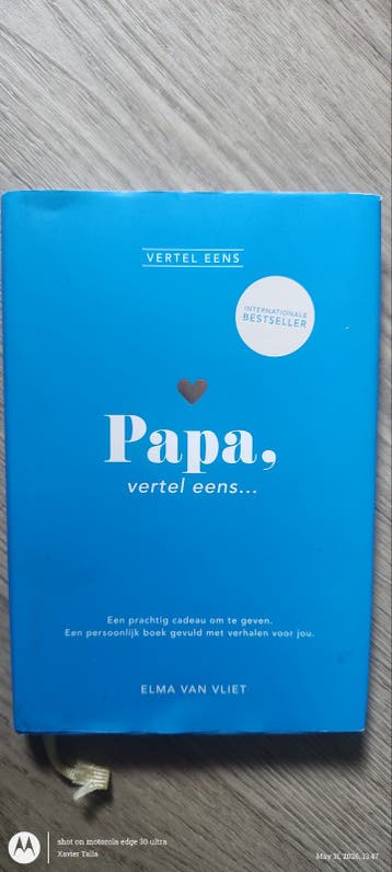 Vertel Eens Papa, een persoonlijk invulboek