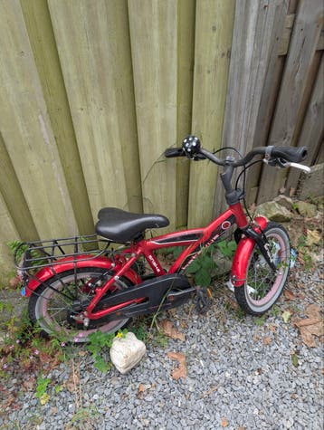 Kinderfiets rood - gratis af te halen