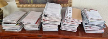 Grote verzameling autobladen en notitieboeken