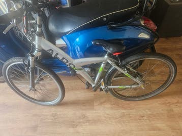 Aldo fiets, zilverkleurig, gebruikt