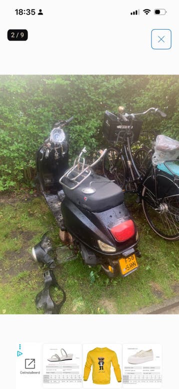 Opknap scooter gezocht (gratis)