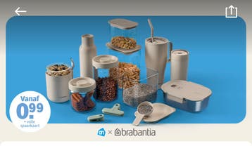 GEVRAAGD- BRABANTIA zegels van Albert Heijn