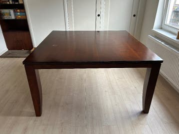 Massief kersenhouten eettafel 150x150x80