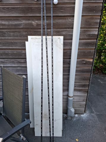 Wandplanksysteem schuur - 140cm breed, 40/50cm diep