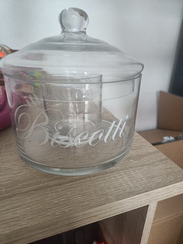 Glazen voorraadpot 'Biscotti' met deksel
