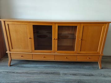 TV meubel (hout en glas) gratis