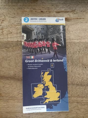 Routekaart Groot-Brittanië en Ierland