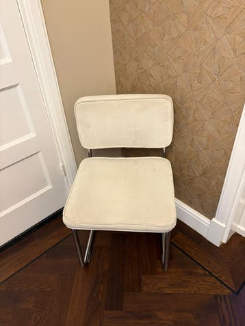 GRATIS OPHALEN 6 crème kleur eetkamerstoelen