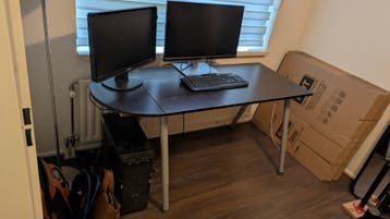 IKEA Galant Bureau - Donkerbruin Hoekbureau