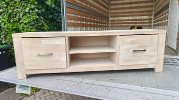 Eiken houten tv meubel Leen Bakker
