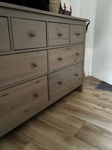 Houten ladekast met 8 lades - Zo goed als nieuw