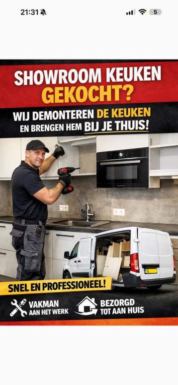 Showroom keukens demontage