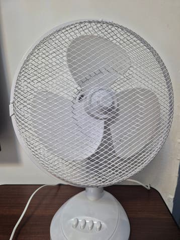Witte Tafelventilator met 3 Snelheden