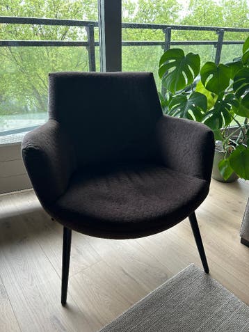 Fauteuil | Armchair wooden and high quality fabric