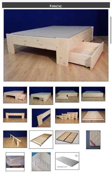 Bed met lades 160x220