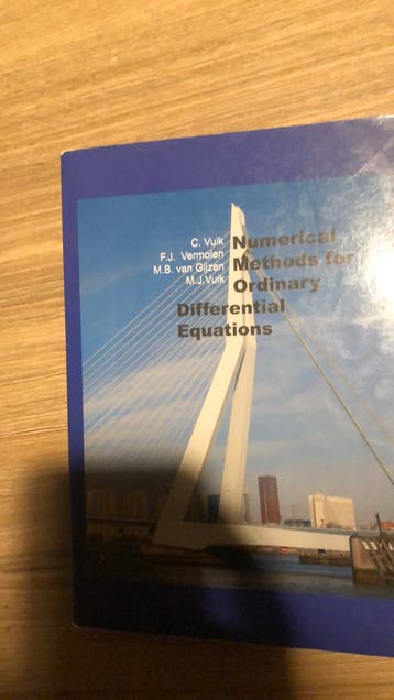 Numerical methods for ordinary differential equations