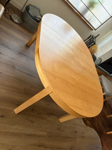 IKEA Uitschuifbare Tafel - Ovaal Hout