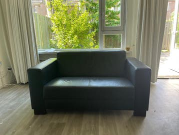 Leren bank - gratis op te halen