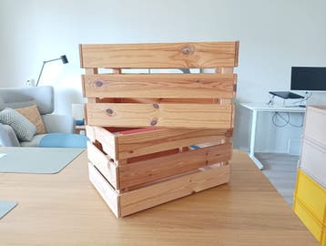 IKEA Knagglig houten kisten