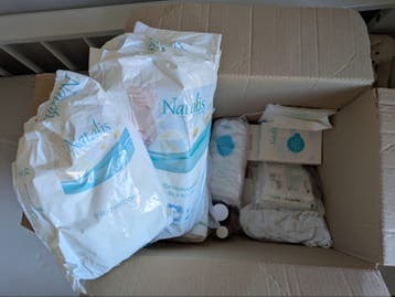Gratis spullen uit kraampakket, gebruikt/incompleet