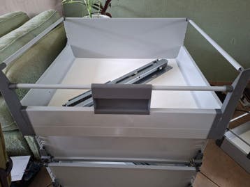 5 keukenkast lades inclusief rails - afmetingen 56x49x22 cm