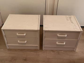 Set van 2 Nachtkastjes met Lades - Gratis