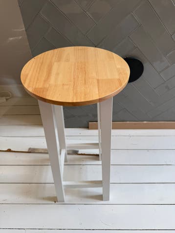 Houten barkruk, gratis ophalen