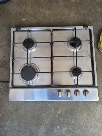Whirlpool 4-pits gaskookplaat met piezo ontsteking