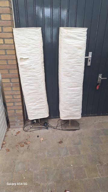 2 Staande lampen met 3 lichten