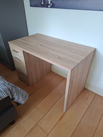 Modern bureau met lades - Licht hout