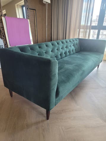 Gratis afhalen fluwelen bank, Sissy boy poef, tafel Loods5