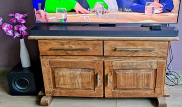 Televisie meubel 115x45cm, vol eiken!