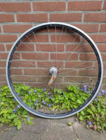 Fiets achterwiel met terugtraprem