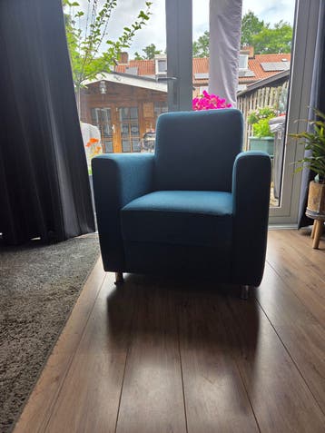 Fauteuil petrol kleur