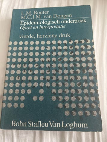 Epidemiologisch onderzoek - L.M. Bouter & M.C.I.M. van Donge