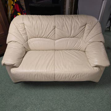 Bank, bankstel, leatherlook bank, meubel, meubels
