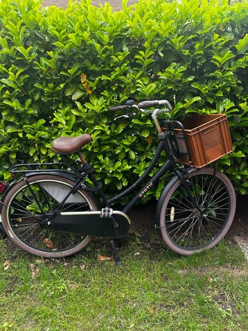 Zwarte damesfiets