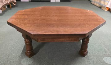 Vintage eikenhouten salontafel, tafel, tafels, meubels