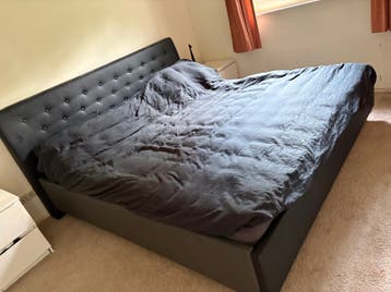 Gratis bed vsn 200 x 200 cm antraciet