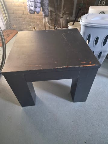 Zwarte salontafel, gebruikt 2 stuks