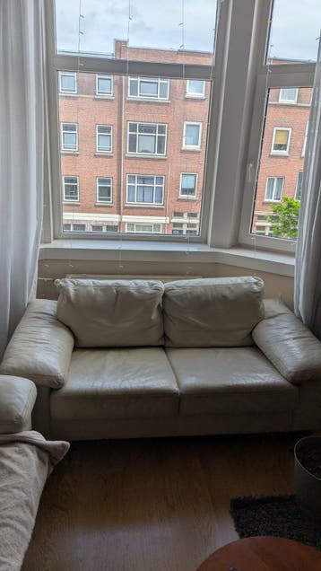 Bank van echt leer - 160x85 cm
