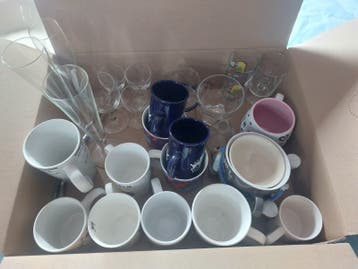 Bijna gratis! Verzameling glas en bekers