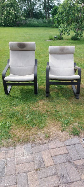 2 Ikea stoelen fauteuils schommelstoel