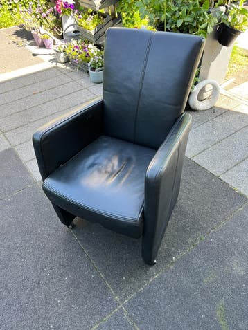 Goossens echt lederen eetkamerstoelen 6
