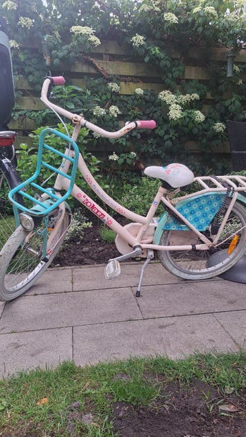 Kinderfiets 5-7 jaar, lekke achterband