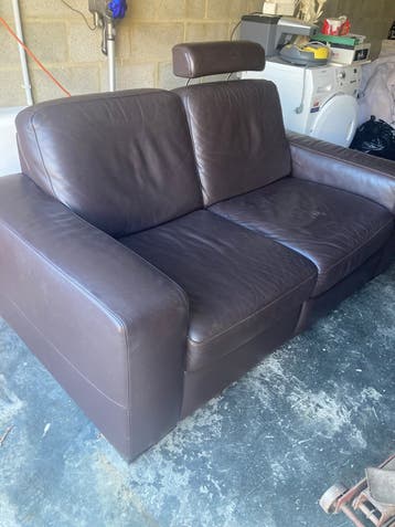 Gratis natuzzi lederen zetel