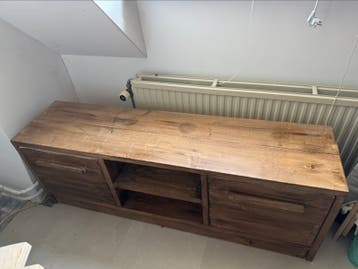 GRATIS Steigerhouten tv-meubel / opbergkast 156 x 38,5 x 55